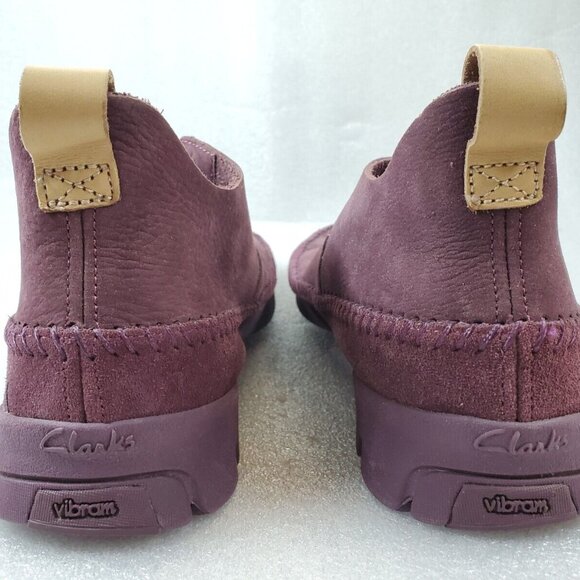 Clarks Trigenic Flex Plum Leather Sneaker New Sample | US 9 - Picture 7 of 10